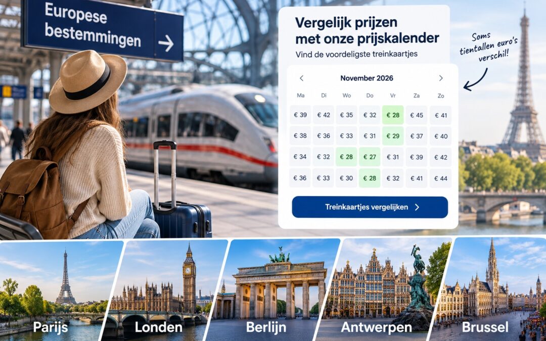 10 populaire stedentrips met de trein vanuit Nederland
